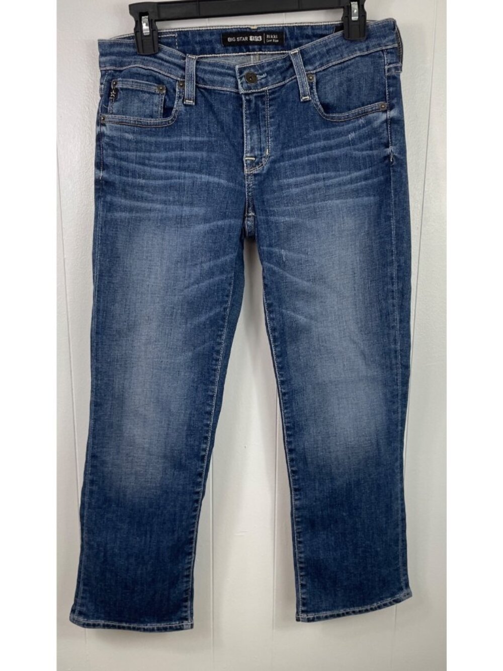 Big Star 1974 Rikki Low Rise Womens Blue Jeans Size 28 Stretch Denim